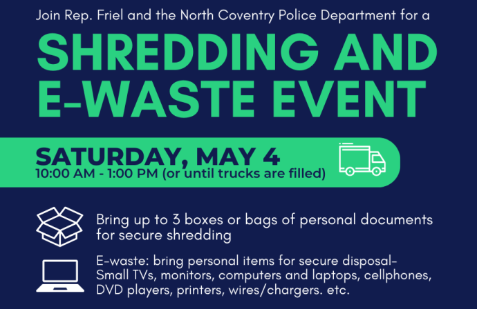 Shredding & E-Waste Event - May 4th
